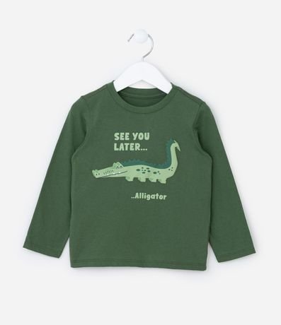 Remera Infantil con Estampa de Caimancito - Talle 1 a 6 años