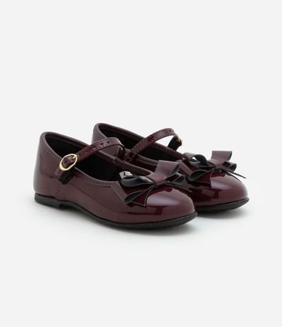 Zapatilla Infantil con Lazo Aplicado Molekinha - Talle 20 al 25