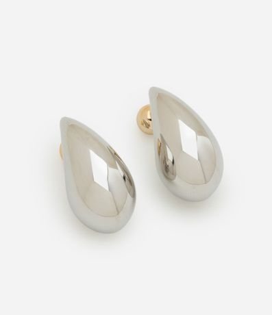 Caravana Botón Gota con Tornillo de Bolita Contrastante 1