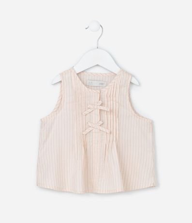 Conjunto Infantil en Tricolina con Lacitos y Pantalón Wide Leg - Talle 1 a 6 años 2