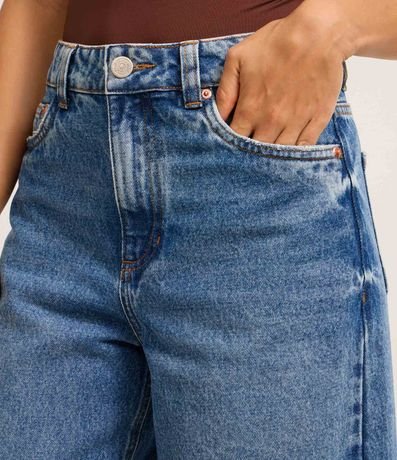 Pantalón Baggy en Jeans con Recortes en la Bajo 4
