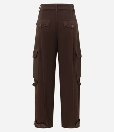 Pantalón Recto en Jeans con Bolsillo Cargo 2