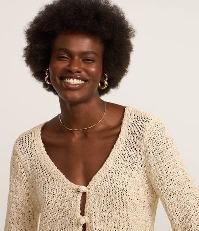 Cardigan en Punto con Dos Botones Delanteros 3