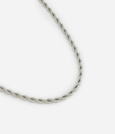 Collar en Metal con Cadena Retorcida