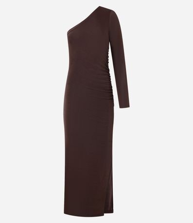 Vestido New Midi en Rib con Escote Hombro Único 7