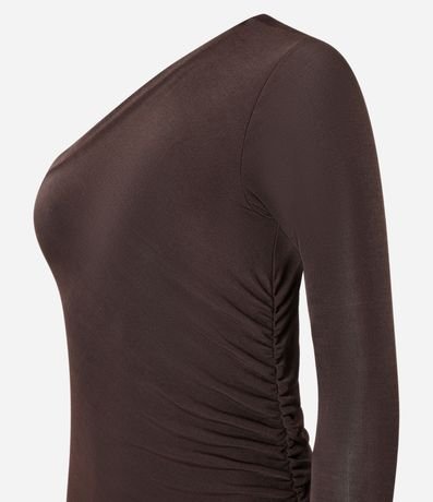 Vestido New Midi en Rib con Escote Hombro Único 8