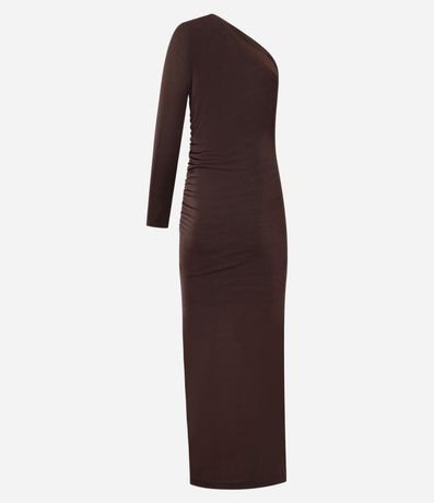 Vestido New Midi en Rib con Escote Hombro Único 10
