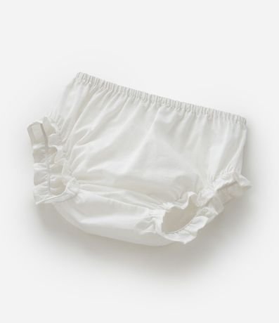 Vestido Infantil en Tricolina Volado y Bombacha - Talle 3 a 18 Meses 9