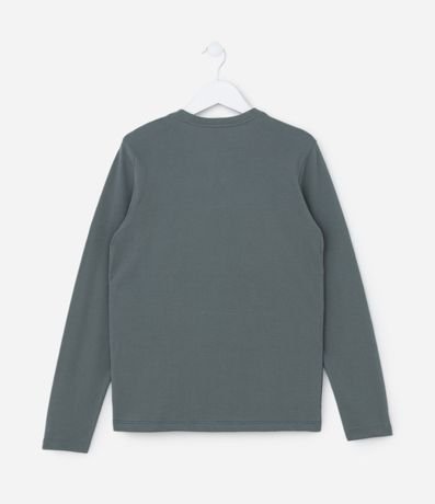 Remera Infantil en Malla Piquet con Blocos de Cores - Talle 5 a 10 años 2