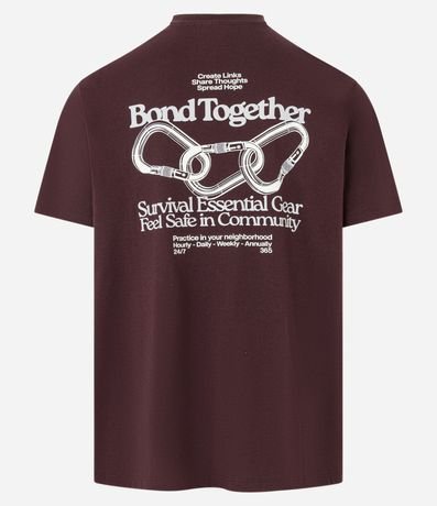 Remera Comfort en Algodón Peruano con Estampa Lettering 6