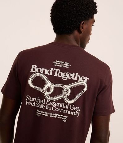 Remera Comfort en Algodón Peruano con Estampa Lettering 2