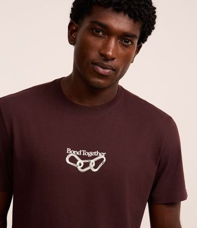 Remera Comfort en Algodón Peruano con Estampa Lettering 4