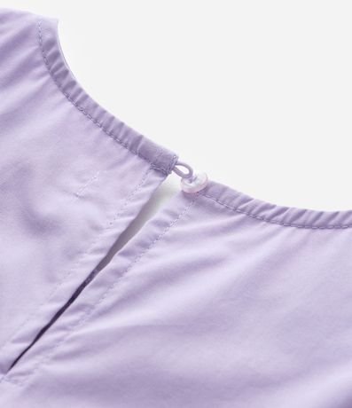 Vestido Infantil en Tricolina con Mangas Abullonadas y Lacitos - Talle 1 a 6 años 3