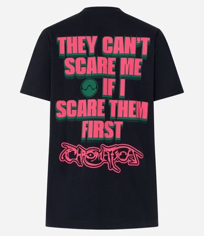 Remera T-shirt en Algodón con Estampa Lady Gaga Frente y Espalda 6