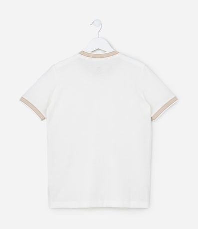 Remera Infantil Texturizada con Viés Contrastantes - 5 a 14 años 2