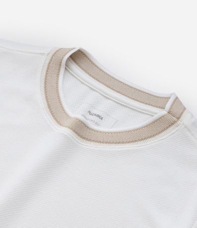 Remera Infantil Texturizada con Viés Contrastantes - 5 a 14 años 5