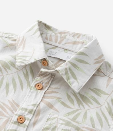 Conjunto Infantil en Algodón con Estampa de Follajes - Talle 1 a 6 años 13