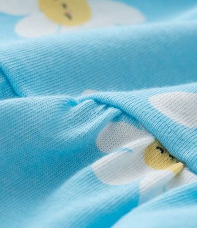 Vestido Infantil con Estampa de Margaritas - Talle 0 a 18 meses 4