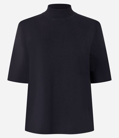 Remera en Algodón con Cuello