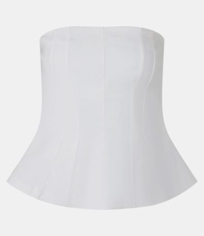 Blusa Peplum en Bengalina sin Asas 4