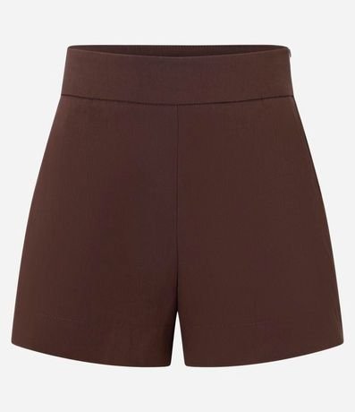 Short en Bengaline con Cremallera Tratorado en la Lateral 6