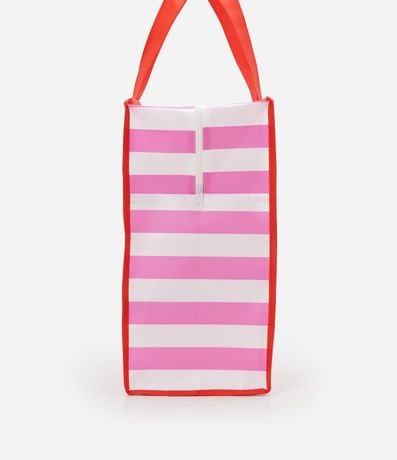 Bolsa de Compras Rayada con Estampa de Cajus 3