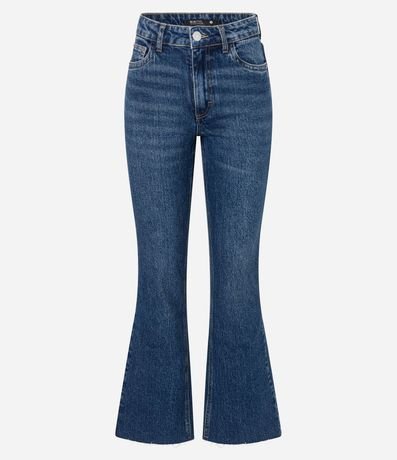 Pantalón Cropped Flare en Jeans 1