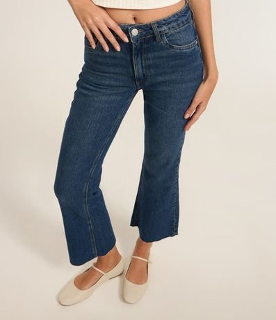 Pantalón Cropped Flare en Jeans 3