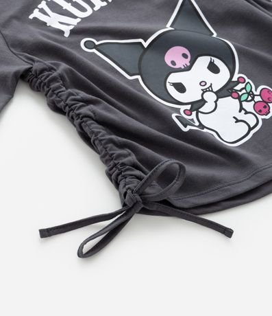 Remera Infantil con Lazo y Estampa Kuromi - Talle 5 a 14 años 4