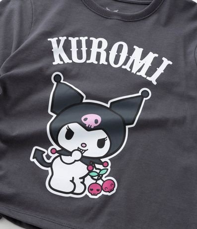Remera Infantil con Lazo y Estampa Kuromi - Talle 5 a 14 años 5
