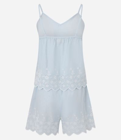 Pijama Short Doll en Algodón con Detalles Bordados 6