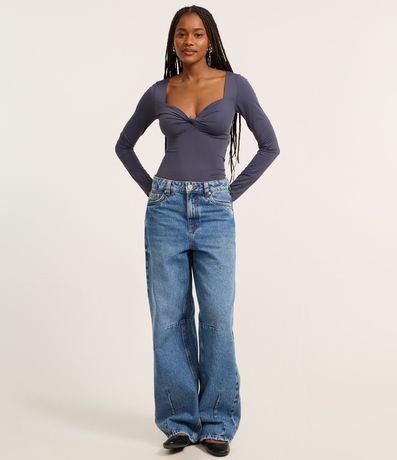 Body en Microfibra con Busto Torcido 2