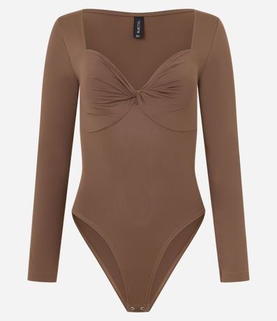 Body en Microfibra con Busto Torcido 4