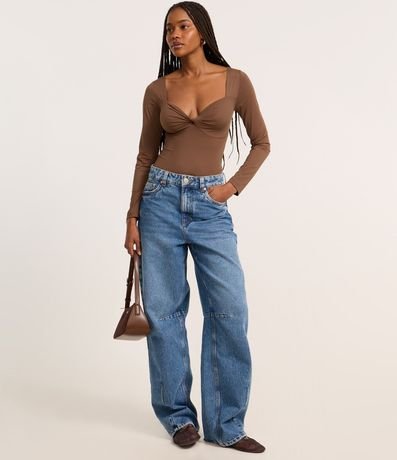 Body en Microfibra con Busto Torcido 2