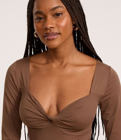 Body en Microfibra con Busto Torcido 3