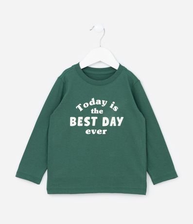 Remera Infantil con Lettering Best Day Ever - Talle 1 a 6 años