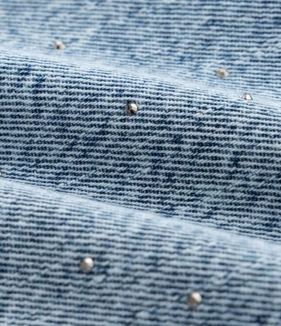 Pantalón Wide Leg Infantil en Jeans con Brillitos - Talle 5 a 14 años 3