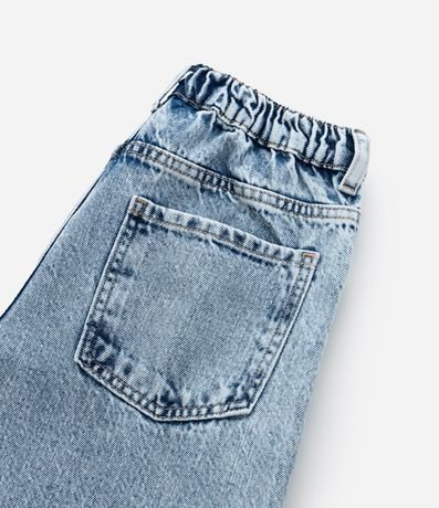 Pantalón Wide Leg Infantil en Jeans con Brillitos - Talle 5 a 14 años 4