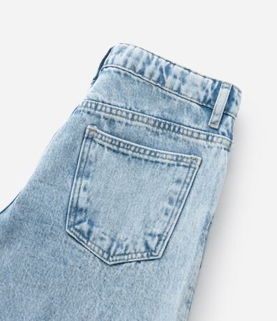 Pantalón Wide Leg Infantil en Jeans con Brillitos - Talle 5 a 14 años 4