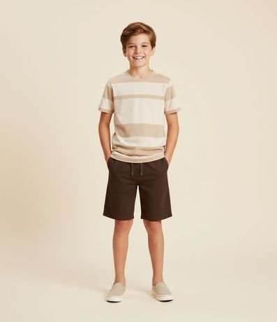 Remera Infantil con Estampa de Bloques de Color - Talle 5 a 14 años