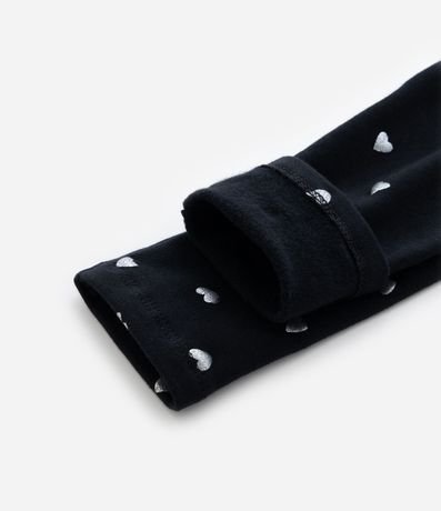 Pantalón Legging Calentito con Estampa de Corazones - Talle 1 a 6 años 4