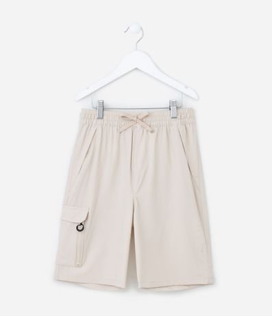 Bermuda Infantil en Microfibra con Bolsillos Cargo - Talle 5 a 14 años 2