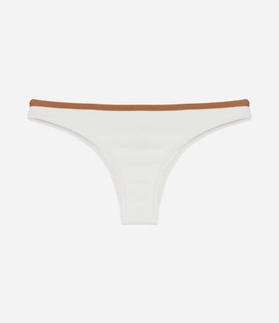 Bikini Bombacha en Microfibra Texturizada con Cintura Contrastante 4