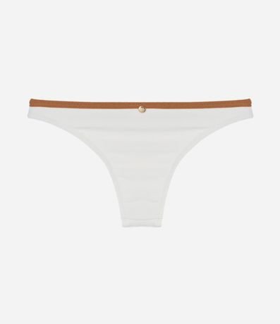 Bikini Bombacha en Microfibra Texturizada con Cintura Contrastante 5