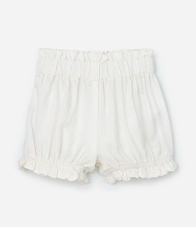 Conjunto Infantil Corto en Tricolina con Volados - Talle 3 a 18 Meses 4