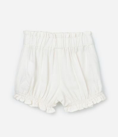 Conjunto Infantil Corto en Tricolina con Volados - Talle 3 a 18 Meses 5