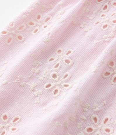 Vestido Infantil en Broderie con volados y Bombacha - Talle 3 a 18 Meses 6