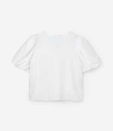 Blusa en Crepé con Botones y Manga Balonê  Curve & Plus Size 4