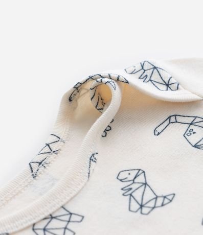 Conjunto Infantil en Rib con Estampa Dinos - Talle 0 a 18 meses 8