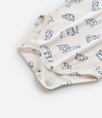 Conjunto Infantil en Rib con Estampa Dinos - Talle 0 a 18 meses 10